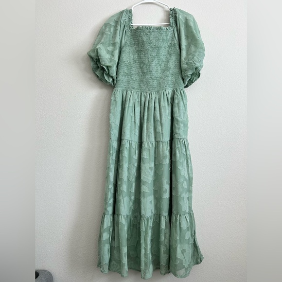 Polagram Midi Dress with Puffy Sleeve | size L - Picture 12 of 12